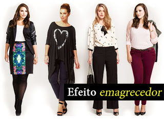 Efeito Emagrecedor Roupas, cores e dicas para parecer mas magra